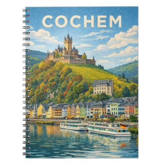 Carnet Cochem Germany Vintage Travel Art
