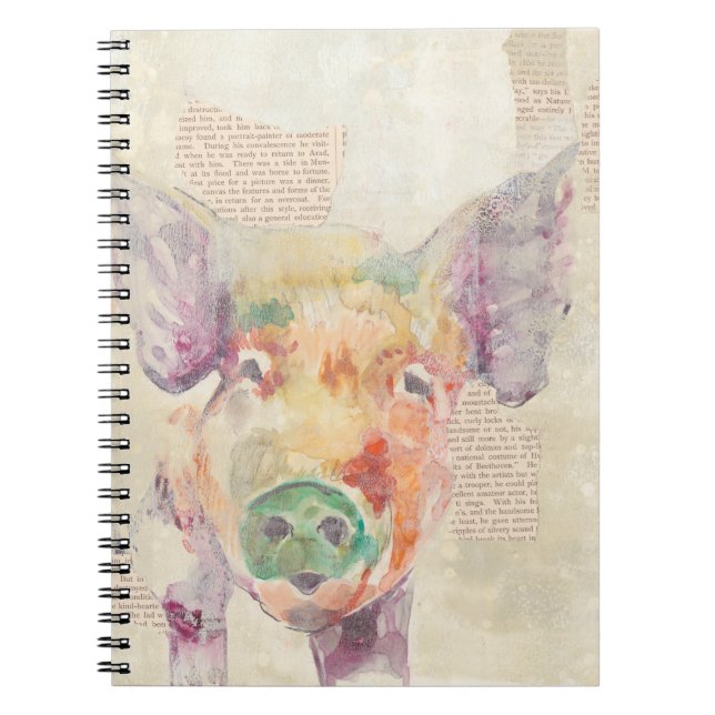Carnet Cochon de collier de la ferme (Devant)