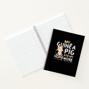 Carnet Cochon d'Inde Mignon a Mangé Mon Devoir