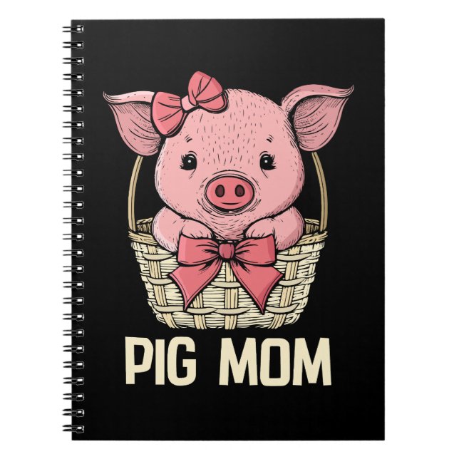 Carnet Cochon Maman Cochon Lover Femmes Cochon Cadeau Fem (Devant)