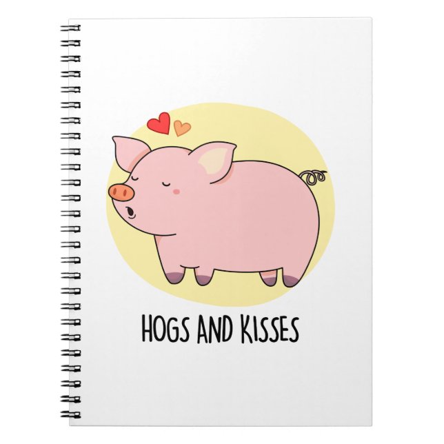 Carnet Cochons Et Bisous Drôle De Cochon Pun  (Devant)