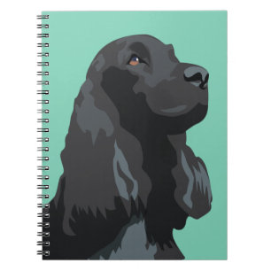 Carnet Cocker Spaniel - Noir - Modèles de race de base