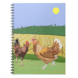 Carnet Cockerel et poulet