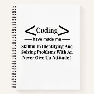 Carnet Codage Codeur Développeur Programmeur Codage