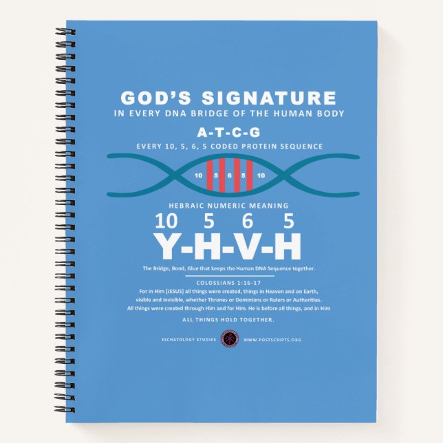 Carnet Code ADN-YHVH (Devant)