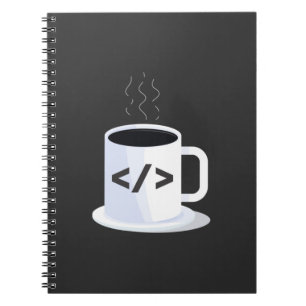 Carnet Code de programmation amusant pour le café de cod