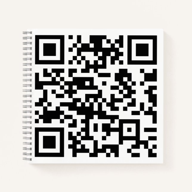 Carnet Code QR créé instantanément (en entrant votre URL) (Devant)