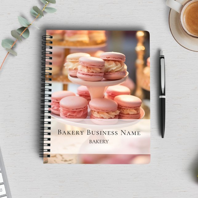 Carnet Code QR de médias sociaux de photo personnalisée d (Bakery Custom Photo Social Media QR Code Notebook)