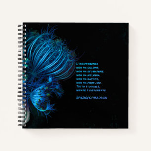 Carnet "Cœur bleu brisé en noir II" & Indifférence