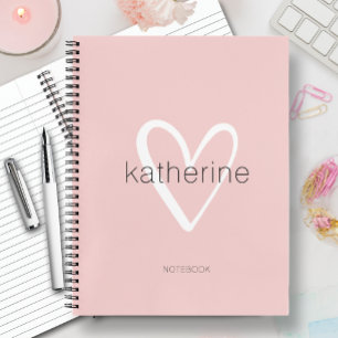 Carnet Coeur Chic rose