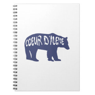 Carnet Coeur d'Alene Idaho Bear