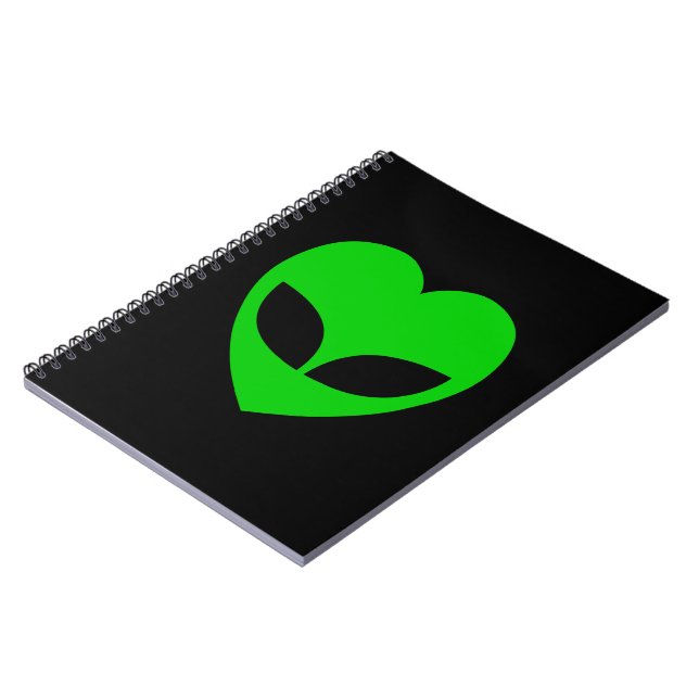 Carnet Coeur d'amour Alien (Côté gauche)