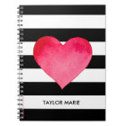 COEUR DE COULEUR D'EAU PERSONNALISÉ SUR LES STRIPE