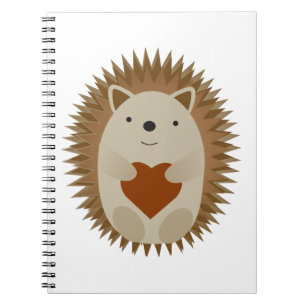 Carnet Coeur de hérisson