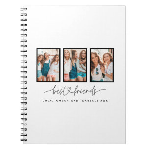 Carnet Coeur de script mignon moderne multi photo meilleu