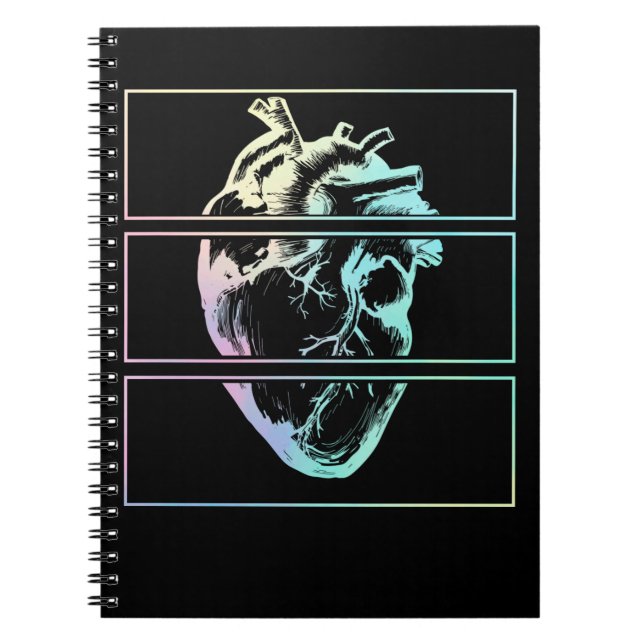 Carnet Coeur déplaisant Anatomie humaine Witchy Emo Paste (Devant)