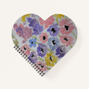 Carnet Coeur Fleur sauvage été