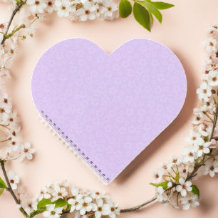 Carnet coeur Lilac Cherry Blossom