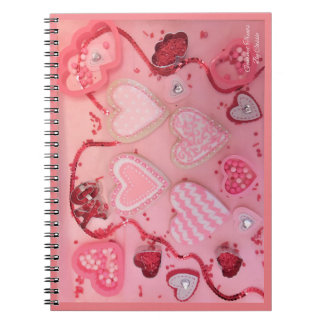 Carnet Coeur Sucre Cookies par Gourmet Traitements par Ca