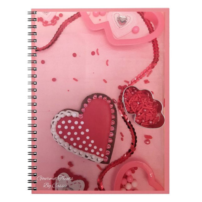 Carnet Coeur Sucre Cookies par Gourmet Traitements par Ca (Devant)