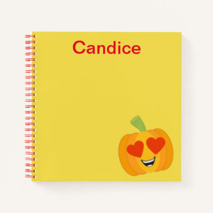 Carnet Coeur super Citrouille