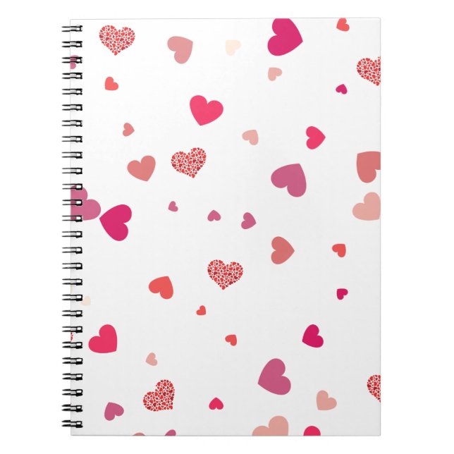 Carnet Coeurs - amour (Devant)