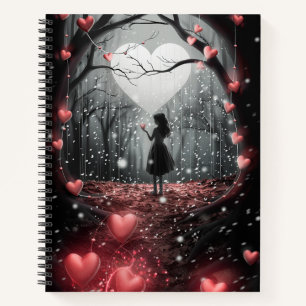Carnet Coeurs d'amour et d'espoir