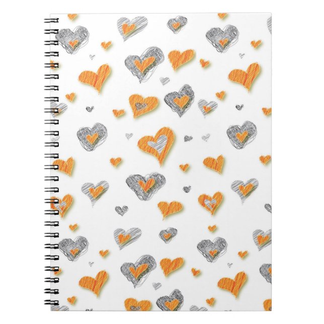 Carnet Coeurs d'art crayon (Devant)