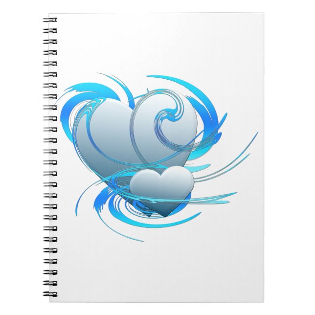 Carnet Coeurs de tourbillon (Devant)