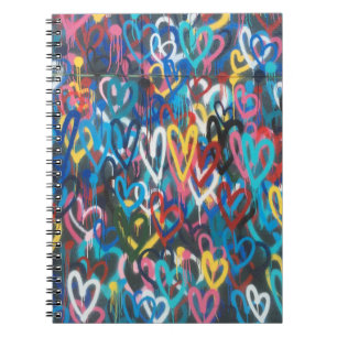 Carnet Coeurs Grafiti