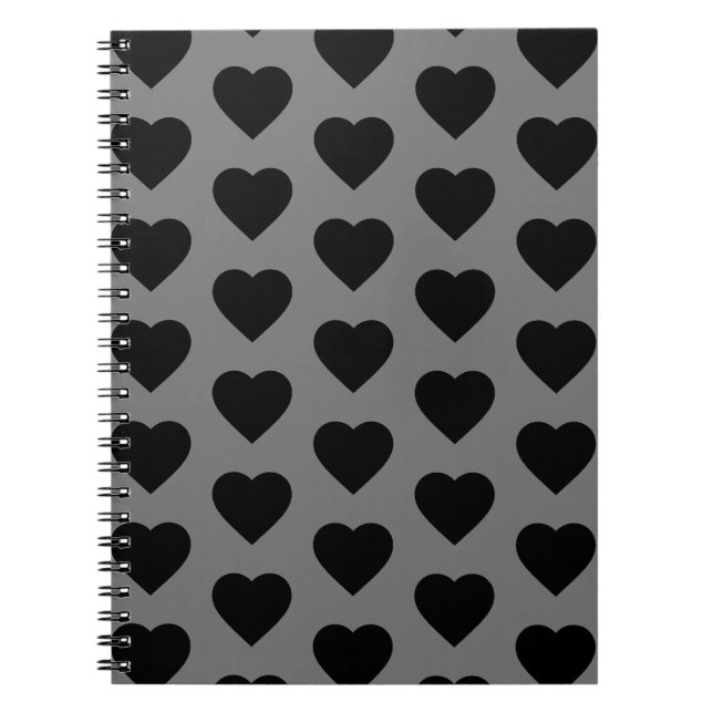 Carnet Coeurs noirs (Devant)