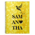 Coeurs personnalisés par typographie vintage de