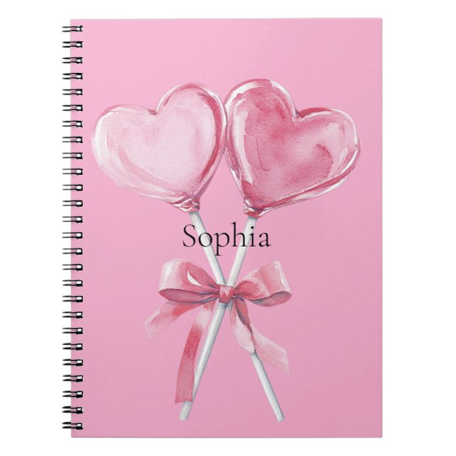 Carnet Cœurs roses   (Devant)