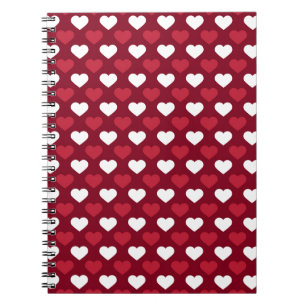 Carnet Coeurs rouges