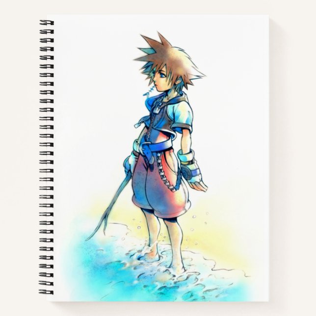 Carnet Coeurs royaux | Aquarelle Sora On Beach (Devant)