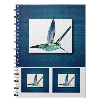 Carnet Colibri bleu