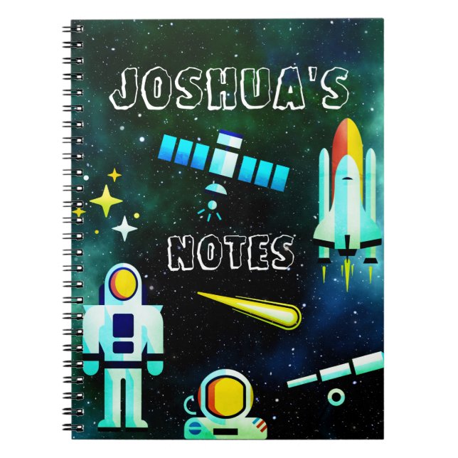 Carnet Collage d'astronautes amusants (Devant)