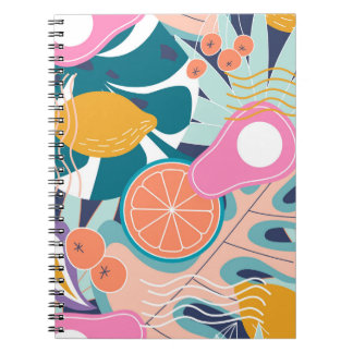 Carnet Collage de jungle exotique et moderne.