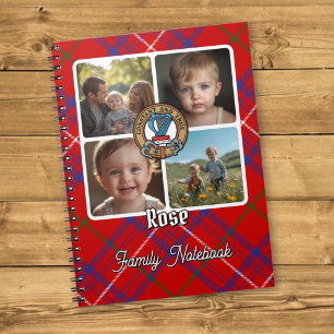 Carnet Collage de photos de famille Rose