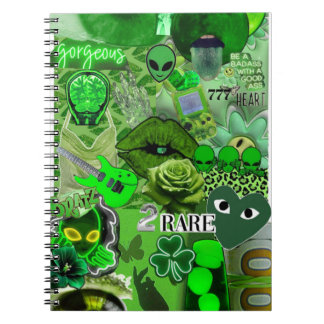 Carnet Collage Énergétique Rare Vert – Esthétique et Ambi