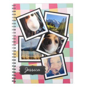 Carnet Collage Girly de photo d'Instagram d'amusement
