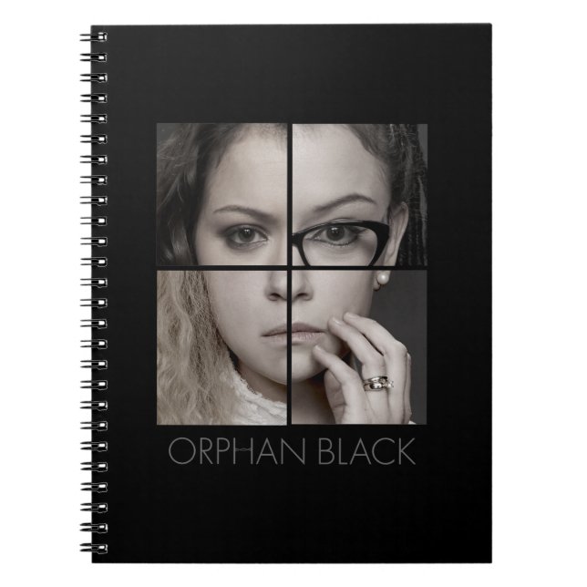 Carnet Collage orphelin de clone du noir | (Devant)