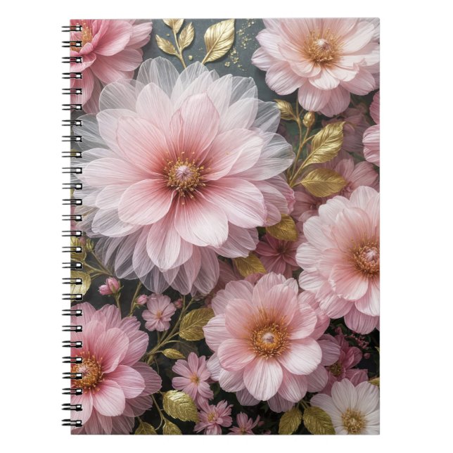Carnet Collection Cosmos rose (Devant)