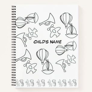 Carnet Collection de jouets personnalisée Enfants Blancs