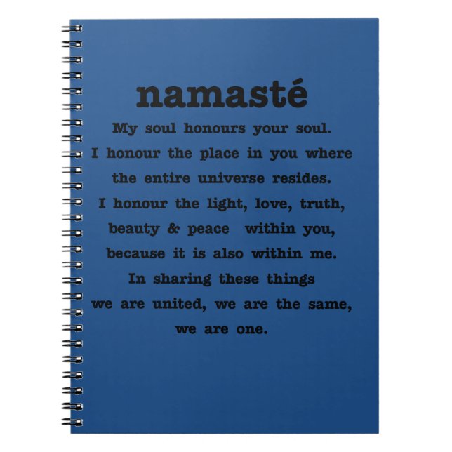 Carnet Collection de Namaste (Devant)
