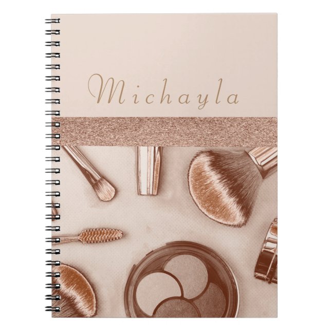 Carnet Collection maquillage raffinée en Parties scintill (Devant)