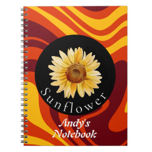 Carnet Collection personnalisée de la nature tournesol