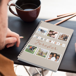 Carnet Collection photo moderne Beige Friends Forever