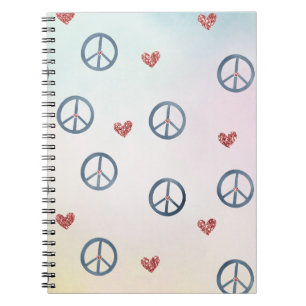 Carnet Collier de paix Aqua Pink Yellow Tie Dye