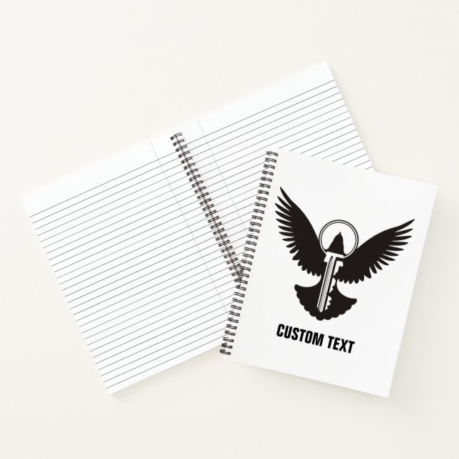 Carnet Colombe avec clé (Intérieur)